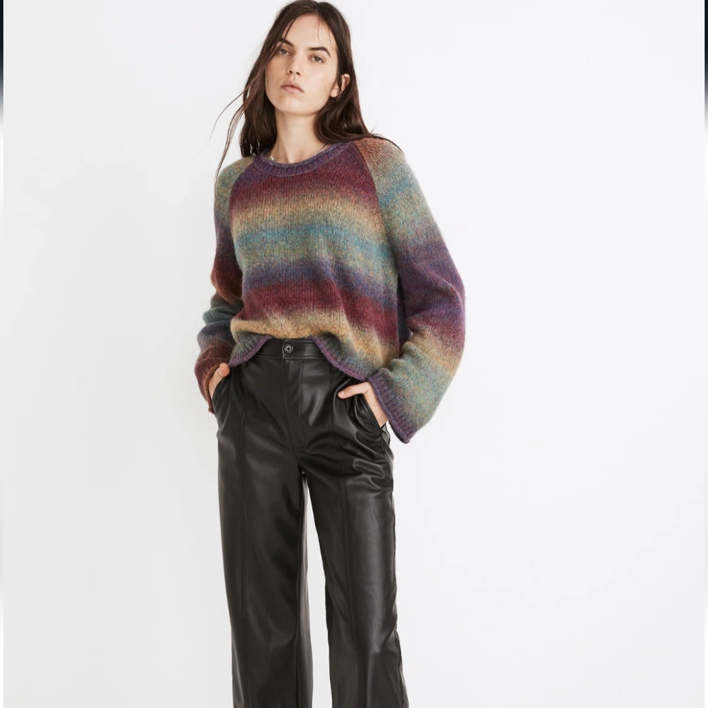 MADEWELL Dip Dye Dodworth Pullover Sweater Size XS NWT